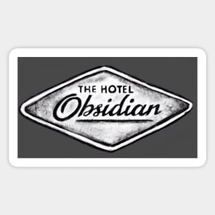 Umbrella Academy Hotel Obsidian Grunge Design Magnet